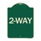 Signmission Designer Series Sign-2-Way, Green & Tan Heavy-Gauge Aluminum Sign, 24" x 18", G-1824-24495 A-DES-G-1824-24495 - alternate 1